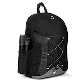 SumacLife Canvas Athletic Laptop Bag / Shoulder Bag / School BackPack (Gray)