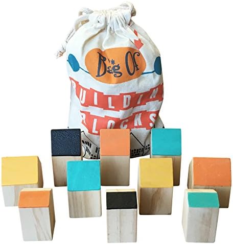 Spitfire Girl Fun Wood House Block Set - Bag Of Blocks