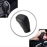 Non-slip Black Genuine Leather Gear Shift Knob