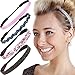 Hipsy Cute Fashion Adjustable No Slip Hairband Headbands for Women Girls & Teens (5pk Spring Floral Headbands)
