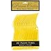 Amscan 8013.09 Premium Yellow Sunshine Plastic Forks, 20ct
