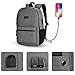 High School Backpack,15.6 Inch Laptop Backpack for Men Women,Travel Backpack with Headphone Port (gray)