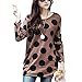 DJT Women's Pattern Tunic Knitted Blouse T-shirt Tops