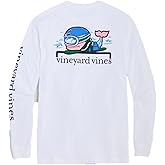 Vineyard Vines Mens Pro Snowboard Whale Long-Sleeve Pocket Tee