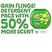 Gain Laundry Bundle (68 loads): Gain Flings Laundry Detergent Pacs (2x35ct), Gain Dryer Sheets (2x34ct), Gain Fireworks Laundry Scent Booster Beads (19.5oz)