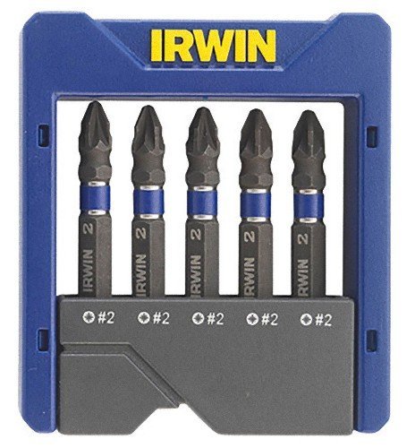 Click Here to See More Images IRWIN 1923435 Impact Screwdriver Pocket Bit PZ2 (Set of 5) by IRWIN