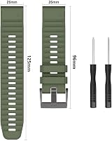 ISABAKE 26mm QuickFit Watch Strap for Garmin Fenix 7X 6X 5X Enduro Tactix Bravo view 8