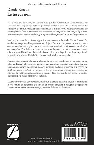 Amazonfr Le Tuteur Noir Claude Renaud Livres - 