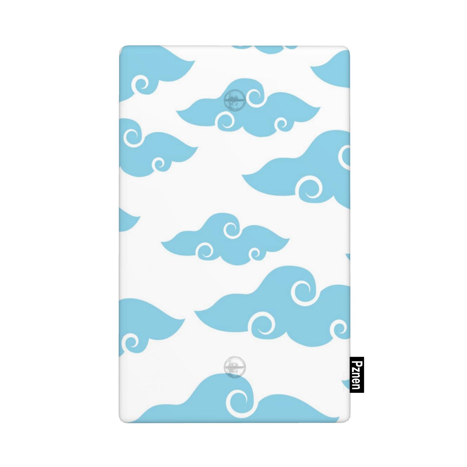 Pznen Light Switch Cover Plate, Big Floating Clouds