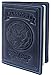 Villini US Passport Holder Cover - Case - Leather Passport Wallet - Organizer For Men Women - Travel Acessories (Navy Blue Vintage)