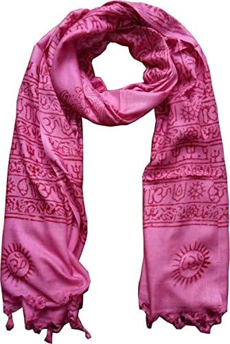 OM AUM Krishna Buddha Ganesha Shiva yoga spiritual auspicious Pooja Hindu Religious Indian prayer scarf