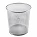Ybmhome Steel Mesh Round Open Top Waste Basket Bin Trash Can for Office Home 2485 (1, Silver)