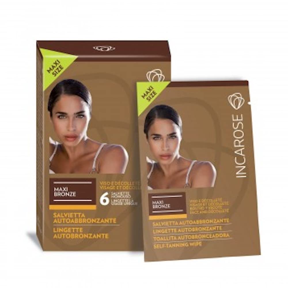 IncaRose Maxi Bronze Self Tanning Face Wipes 6 6ml