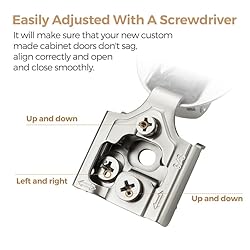 10 Pack 5 Pairs 3/8 inch Overlay Soft Close Hinges
