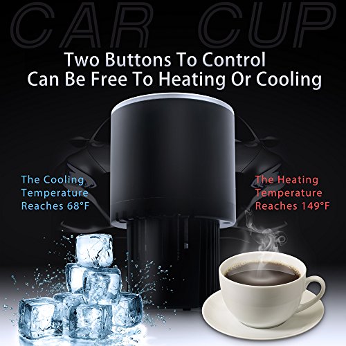 Smart Car Cup Cooler and Warmer 12v Car Power,Portable Auto Electric Holder Refrigerate and Heat Drink/Coffee/Cola/Water/ Cans/Bottle/beverage for Camping,Outdoor,Travel,Hiking.