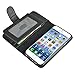 INSTEN Wallet Leather Case with ID/Credit Card Slots and Flip Cover for Apple iPhone 6 - Retail Packaging - Black