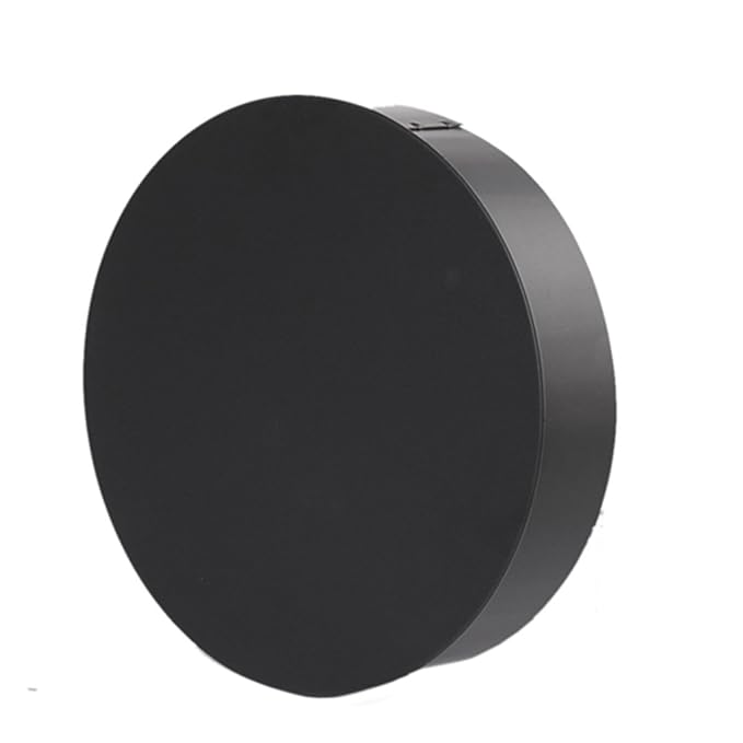 Ø 200 mm - Ofenrohr Blindkappe Schwarz