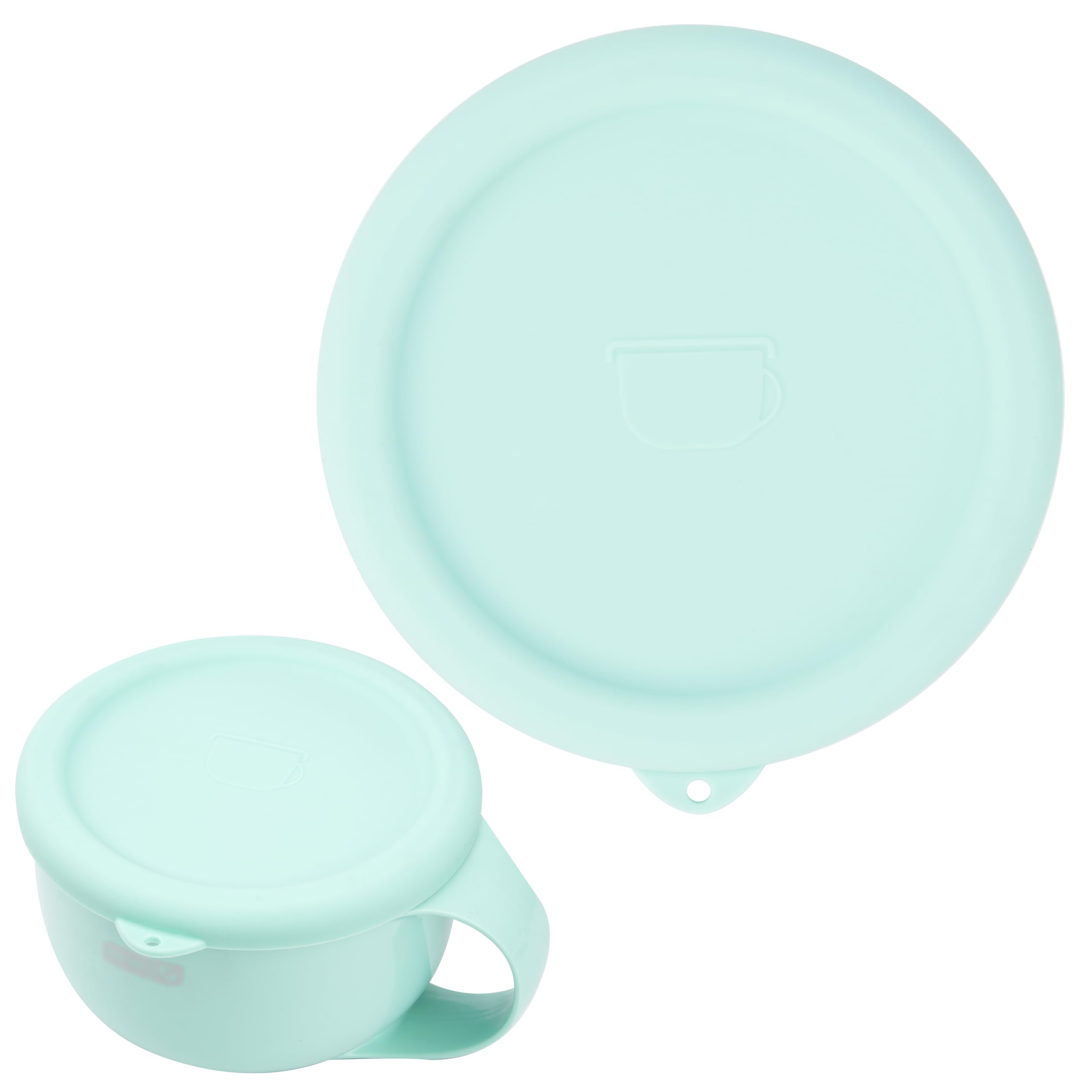 Photo 1 of 1 PCS Silicone Lid for Dash My Mug Ice Cream Maker, Silicone Bowl Cover for Dash Ice Cream Maker Mug, Ice Cream Storage Lid, Reusable Accessory, Freezer & Dishwasher Safe, Cyan (Bowl NOT Included)
