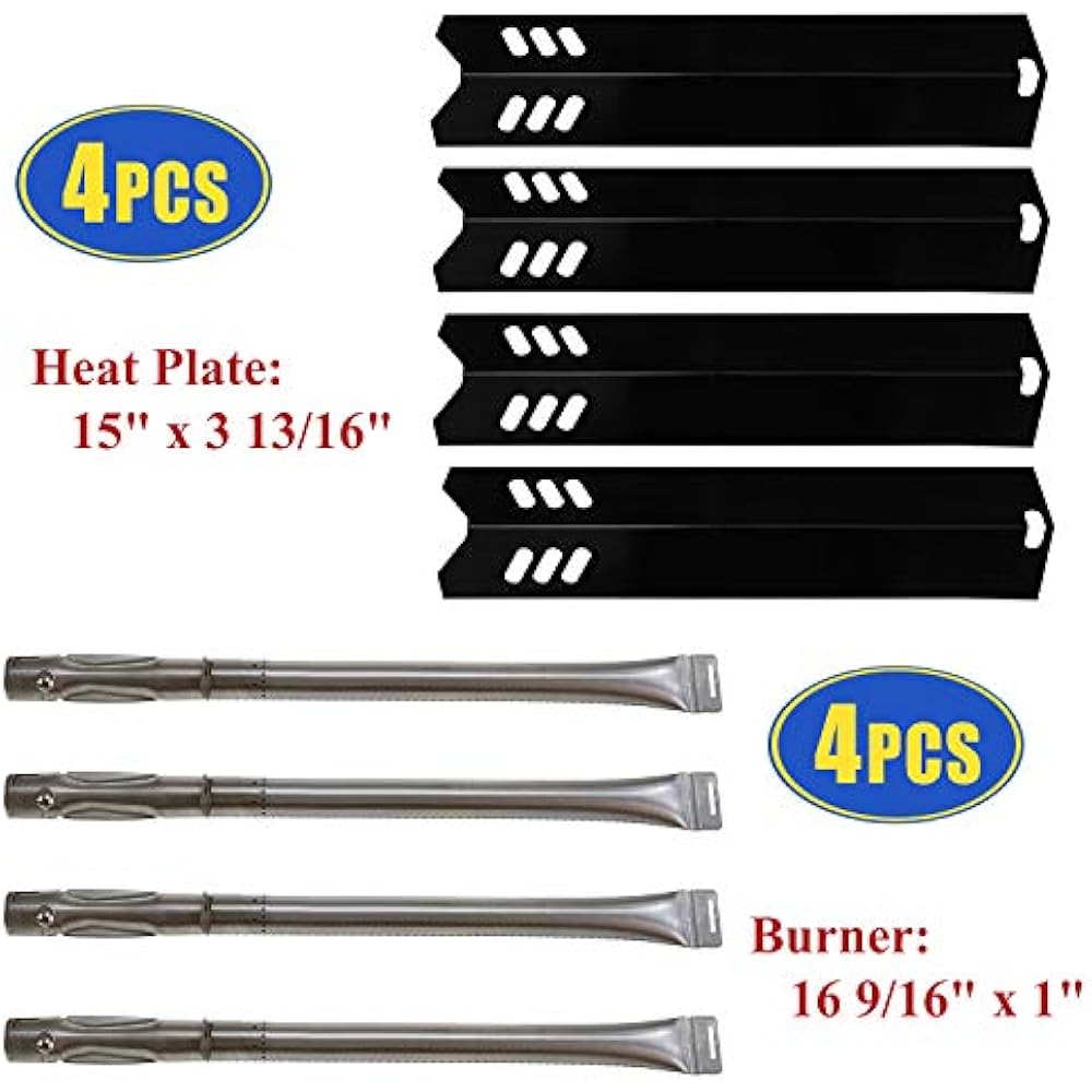 BBQ Grill Heat Shields And Burners Replacement For Dyna Glo DGF493BNP