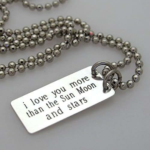 Mens Necklace Minimalist Pendant for men Personalized