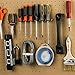 Pegboard Hooks, 72 Pcs Peg Board Organizer Assortment with Two 6 Ring Tool Holder, Including 52 Pcs Pegboard Hanger & 20 Pcs Peg Locks for 1/4” 1/8” Pegboard, Perfect for Garage Kitchen Workshop