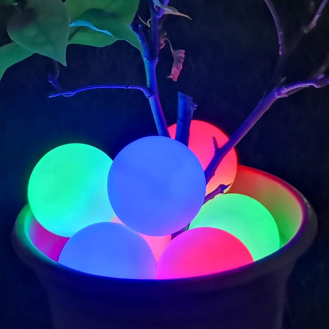 DeeprBlu Hot Tub Lights, IP68 Waterproof Floating Pool Light, RGB Color Changing Bathtub Night Light