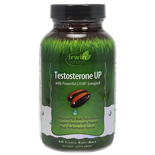 Testosterone UP by Irwin Naturals, Powerful Physical Peak-Performance Boosters, 60 Liquid-SoftGels