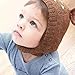 Lovely Deer Autumn Winer Baby Wool Hat, CSSD Girl Boy Cap Toddler Kids Knitted hat (Coffee)