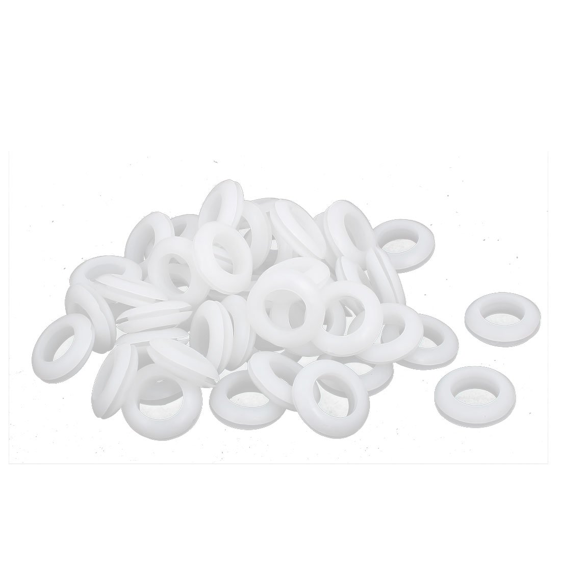 Sourcingmap Firewall Wiring Electrical Wire Gasket Rubber Grommets White 16mm Inner Dia 50pcs