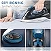 Steam Iron, DECEN 1400W Irons for Clothes with Variable Temperature, Steam Control, Anti-Drip, Compact Stainless Steel Soleplate Professional Pressing Iron for Clothes