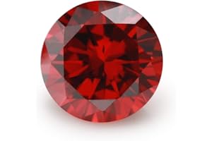 GEPAS WUZHOUGEMS 1-12mm AAAAA Round Garnet Color Cubic Zirconia Stone Loose CZ Stones For Jewelry Making