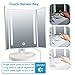 Led Lighted Makeup Mirror - Terresa Newest Vanity Mirror with Detachable 10X Magnifying Mirror, Portable and 180° Adjustable Stand Desk Trifold Travel Mirror with Lights