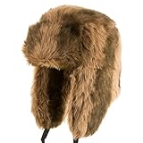 Explorer Ushanka Winter Trapper Faux Fur Pilot Hat with Ear Flaps Unisex ALL SIZES