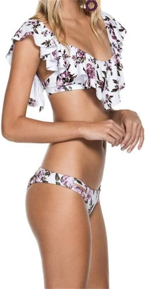 KEANER Sexy Women Bikinis Women Fashion Printed Low-Waist Sling Bandage Backless Swimsuit