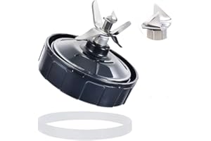 GAHSELEC Blender Blade Fit for Ninja, Replacement Parts 7 Fin Male Blade with Rubber Gasket, Blender Accessories Compatible with Nutri Ninja Auto IQ BL480 BL482 BL642 BL682 NN102, Fit 18oz, 24oz and 32oz Cups