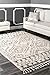 nuLOOM Vasiliki Moroccan Shag Tasseled Area Rug, 6' 7' x 9', Off-white