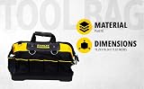 Stanley FatMax 18 Inch Technician Tool Bag Hard Waterproof Base Pockets view 4