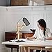 Tomons Led Desk Lamp Wooden Swing Arm Designer Table Lamp Bedside Nightstand Reading Light DL1005US-G