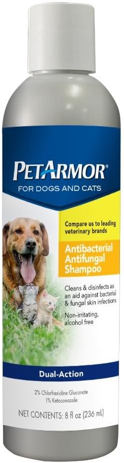 petarmor antibacterial and antifungal shampoo