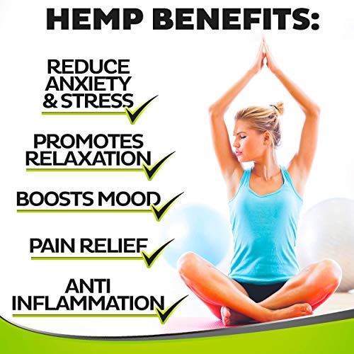(2 Pack | 240 Pills) Hemp Oil Capsules 15 000MG of Pure Hemp Extract - Pain, Stress & Anxiety Relief - Natural Sleep & Mood Support - Made in The USA - Maximum Value - Rich in Omega 3, 6, 9 - Thumbnail 2