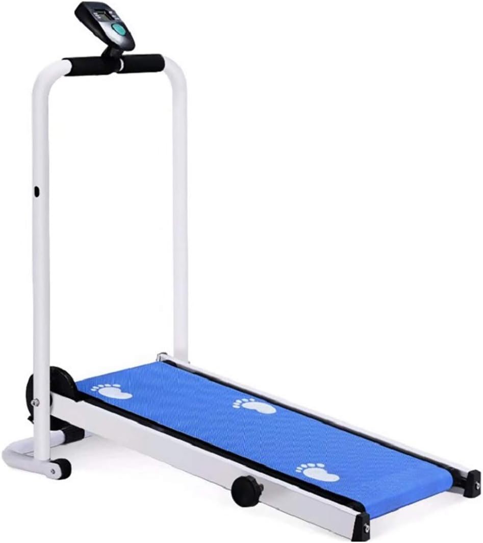 Wensa Mechanical Treadmill Indoor, Easy Handrail Controls, Folding Home Treadmill, Mini Mute Fitness Equipment,B