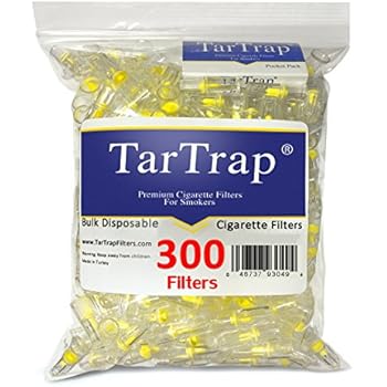 TarTrap Disposable Cigarette Filters - Bulk Economy Pack (300 Per Pack)