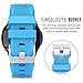 MoKo Band Compatible with Samsung Galaxy Watch 3 45mm/Gear S3 Frontier/Classic/Galaxy Watch 46mm/Huawei Watch GT2 Pro/GT 2e/GT 46mm/GT2 46mm/Ticwatch Pro 3, Silicone Strap Fit 22mm Band, Blue