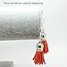 41 pcs of Mix Colors Leather Tassel with Silver White Caps Cell Phone Straps/DIY Charms