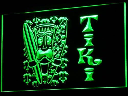Surf Tiki Bar Mask Tree Decor LED Sign Neon Light Sign Display i584-g(c)