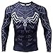 Spider Compression Shirt 3D Print T-Shirt Men Gym Tight Tops Black
