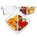 Meal Prep Divided Glass Containers with Snap Lock Vented Lids - BPA Leak Free (27 oz, 3.4 cups, Square 2 Compartment) Microwave Dishwasher Freezer Oven Bake Safe Food Storage - Gift Set (3 Pack)
