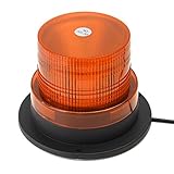 MATCC Car Truck LED Emergency Strobe Light Magnetic Warning Beacon Lights with 12v Cigarette Lighter Plug Amber