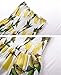 JINTING Women's Strapless Boho Lemon Print Beach Party Swing Mini Dress Summer Sundress Size M (Yellow)