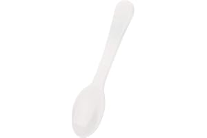 Gmark 100pc 3" Taster Spoons Plastic Mini Spoons, Ice Cream Spoons Dessert Spoons White 1 Box Set GM1002F
